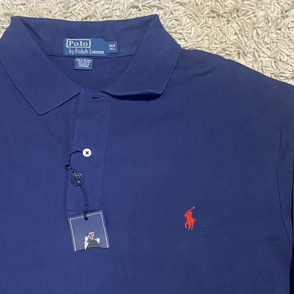 NWT Polo Ralph Lauren Mens‎ Navy Pullover Sweatshirt M Preppy Vintage Collared